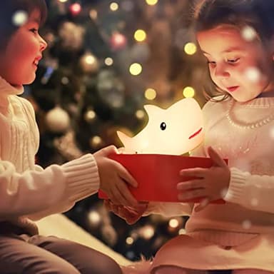 ZKLiLi Shark Night Light for Kid,Rechargeable Cute Squishy Lamp for Boys Girls Christmas Gifts Night Lights Kids Teens Toddler Baby Nursery Touch Room Decor Gift Toys - Image 5
