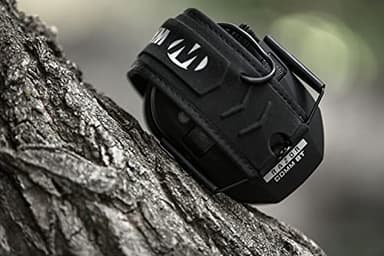 WALKER'S Razor Electronic Quad Muff w/ Bluetooth | 4 Mics 360-Degree Sound Capture 23dB NRR Hearing Protection Range Shooting Earmuffs w/ 2 AAA Batteries, Black - Image 2