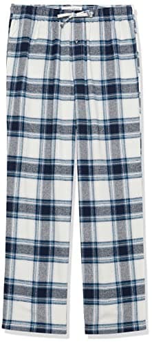 Amazon Essentials Men's Breathable Flannel Pyjama Trousers (Available in Big & Tall), Grey White Plaid, M - Image 7