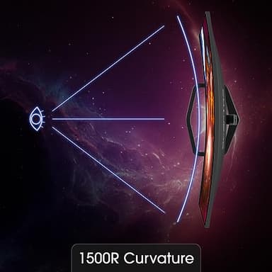 Sceptre 27-inch Curved Gaming Monitor FreeSync 240Hz Plus DisplayPort HDMI 1ms 99% sRGB Build-in Speakers, R1500 Machine Black 2025 (C275B-FWT240) - Image 7