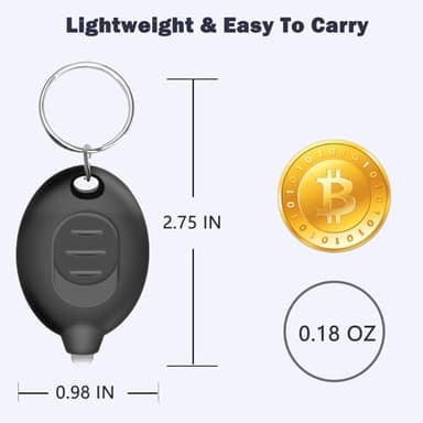 Daemson Mini LED Keychain Flashlight, Ultra Bright Tiny Flashlight, Small Keychain Flashlight White Light, Micro Pocket Key Ring LED Flashlight for Emergency Lighting - Multicolor Shell (8PCS) - Image 5