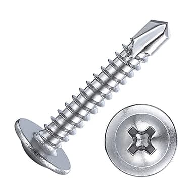 Wensilon（300pcs）#8×3/4”for Sheet Metal Self-Tapping Screws 410 Stainless Steel Truss Head High-Strength Quick Tapping Screws - Image 8