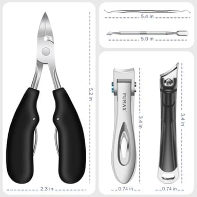 Toenail Clippers for Seniors Thick Toenails, Large Wide Opening Toe Nail Clippers for Men Thick Nails, Heavy Duty Sharp Slanted Nail Clippers Fingernail Clipper Gifts for Men Women - Image 7