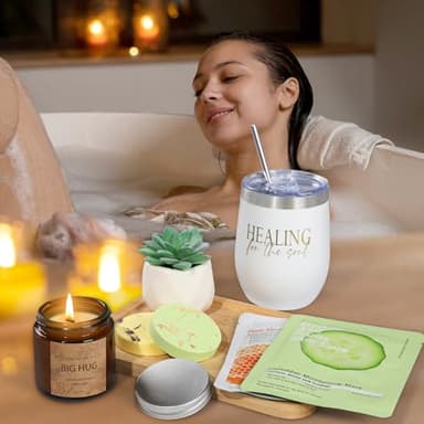 Thinking of You Care Package for Women - Get Well Soon GBasket for Sick Friend After Surgery Gifts Feel Better Gifts for Women, Sympathy Gift Baskets Sending Hugs, Self-Care Spa Gifts - Image 4