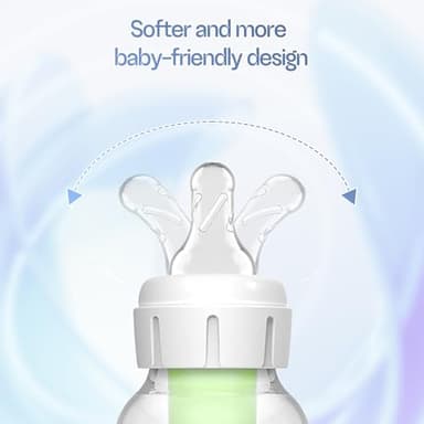 CERCGVEL 6 Packs Silicone Bottle Nipples Compatible with Dr. Brown’s Natural Flow Level 2 Narrow Bottle, Replacement Bottle Nipple BPA-Free, No Spill, Anti-Colic, (Level 2, 3m+, Medium Flow) - Image 5