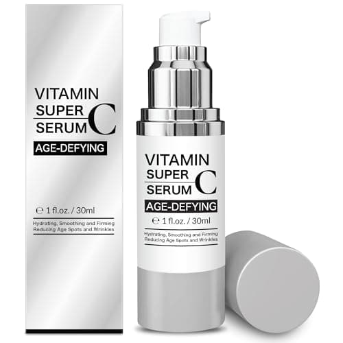 Super Vitamin C Serum for Women over 70, Wrinkle Cream for Face, Anti Aging Cream, Hydrates, Softens, Lifts and Firms Super Vitamin C Serum (30ml, Orange) - Image 1