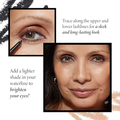 LAURA GELLER NEW YORK INKcredible Gel Eyeliner - Graphite - Waterproof Smudge-proof Eyeliner Pencil - Built in Sharpener - Image 7