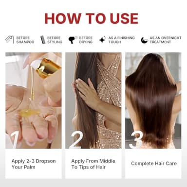 Karseell Moroccan Argan Oil for Hair Healing Cold Pressed Weightless Argan Oil Hair Serum for Dry Damaged Hair 50ml - Image 6