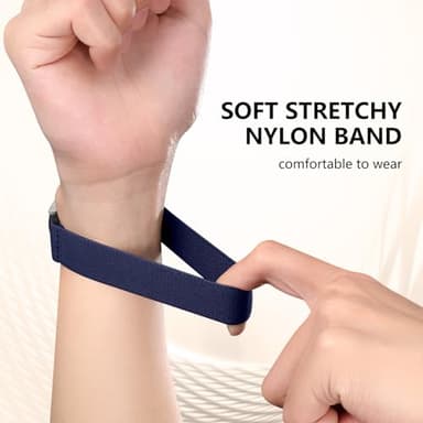 Lerobo 5 Pack Stretchy Bands Compatible with Samsung Galaxy Watch 7 6 5 4 FE Band 40mm 44mm 45mm/Watch 6 4 Classic 4 42mm 46mm 43mm 47mm/Active 2,20mm Soft Nylon Solo Loop Band Elastic Strap - Image 6