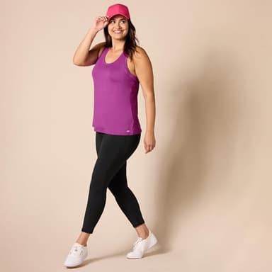 Amazon Essentials Women's Active Quick Dry Tech Stretch Racerback Tank Top (Available in Plus Size), Pack of 2, Fuchsia/Navy, Small - Image 7