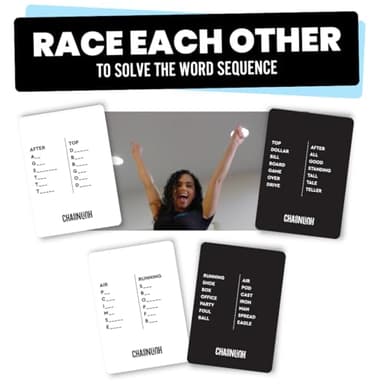 Viral Studios Chainlink - Guess The Sequence Party Game, Fast Paced Word Game for Adults & Kids, 450 Cards Fun Cards for Family Game Nights, Gatherings, & Parties Ages 15 + - Image 2