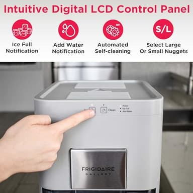 Frigidaire, EFIC240 Countertop Artisanal Sphere Ice Machine, Transparent Window, Gourmet Ice Maker, 84 Sphere per Day Capacity, Auto Self Cleaning Ice Making Machine (Grey) - Image 6