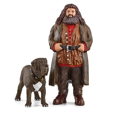 Schleich Harry Potter - Hagrid and Fang the Dog Figurines - 2 PC Harry Potter Set - Wizarding World Collectible Figures for Kids and Adults - Toys for Ages 6+ | 42638 - Image 1
