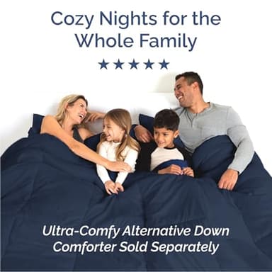 Cal King Size 4 Piece Sheet Set - Comfy Breathable & Cooling Bed Sheets Set - Hotel Luxury Bedding for Women, Men, Kids, Teens, Boys & Girls - Deep Pockets, Soft, Wrinkle Free - Oeko-Tex - Navy Blue - Image 8