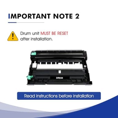 DR830 DR-830 Drum Unit Black 2-Pack Replacement for Brother DR830 DR 830 DR-830 HL-L2400D L2405W L2460DW L2460DWXL L2865DW L2480DW DCP-L2640DW MFC-L2807DW L2820DW L2820DWXL Printer (Not Toner) - Image 3