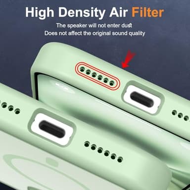 MOCCA Strong Magnetic for iPhone 16 Case, [Compatible with Magsafe][16FT Mil-Grade Drop Protection] Slim Thin Translucent Matte Protective Cover Case for iPhone 16 Phone Case 6.1", Light Green - Image 8