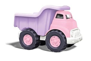 Green Toys Dump Truck in Pink Color - BPA Free, Phthalates Free Play Toys for Improving Gross Motor, Fine Motor Skills. Play Vehicles - Image 1