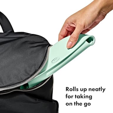 OXO Tot Roll-Up Bib - 2 Pack - Drizzle and Opal - Image 4