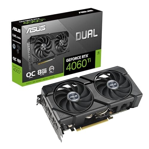 ASUS Dual GeForce RTX™ 4060 Ti EVO OC Edition 8GB GDDR6 (PCIe 4.0, 8GB GDDR6, DLSS 3, HDMI 2.1a, DisplayPort 1.4a, Axial-tech fan design, 0dB technology, Protective Backplate, Auto-Extreme Technology) - Image 1