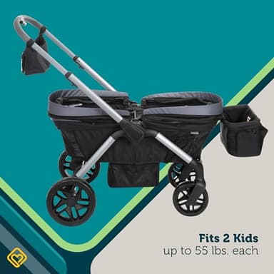 Safety 1st Summit Wagon Stroller for 2 Kids with Removable Tray in High Street - Image 3