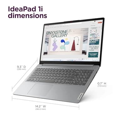 Lenovo IdeaPad 15.6" HD Laptop (12GB RAM, 512GB PCIe SSD, 1-Year Microsoft Office 365, Intel Celeron N4500) for Business, Students, Home, Numeric Keypad, Webcam, Wi-Fi 6, HDMI, Win 11 Home in S Mode - Image 8