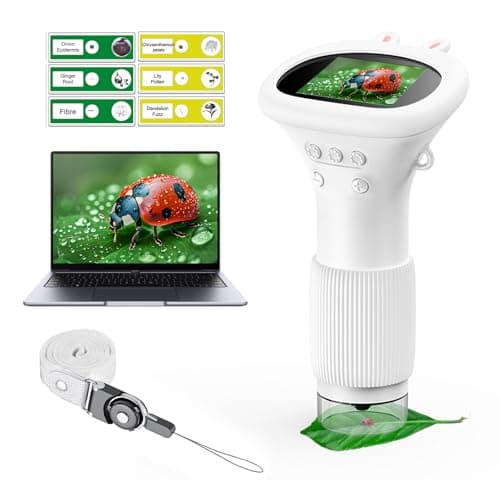 WINWEND Microscope for Kids - Portable Handheld Magnifying Glass for Girls | Mini Digital Microscope for Boys Educational Science Toys | Age 3 4 5 6 7 8 9 10 11 Years Old Kids Christmas Birthday Gifts - Image 1