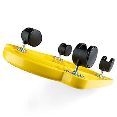 Champion Sports Standard Scooter Board with Handles, Assorted Colors (Yellow or Blue), 12 Inches - Image 2