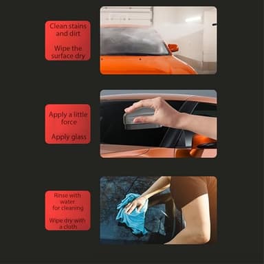 Gelmalls Glass Cleaner- Professional Grade Windshield Brushes with Clean Degreaser for Auto Windows - Removes Oil Film and Coating with Ease. Improves Clarity and Visibility - Image 3