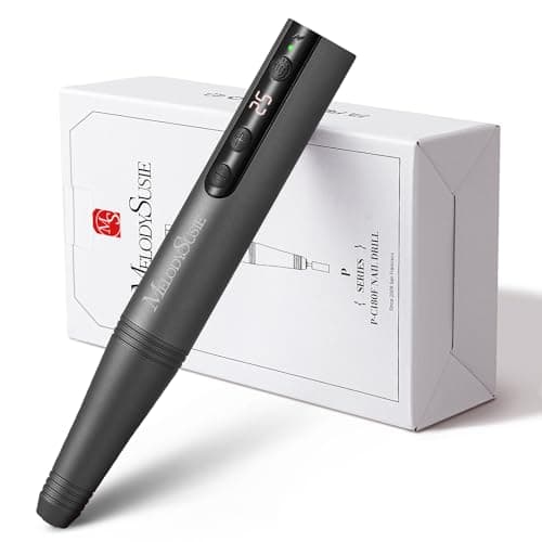 MelodySusie Cordless Electric Nail Drill Machine 11 in 1 Kit,PC180F 25000RPM Portable Rechargeable Nail Efile Set for Acrylic Gel Dip Powder Nails, 25 Speeds Manicure Pedicure Polishing Shape Tools - Image 1