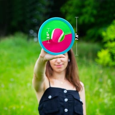 Ayeboovi Toss and Catch Ball Game Outdoor Toys for Kids Yard Games Beach Toys Outside Games for 3 4 5 6 7 8 9 10 Year Old Boys Girls (Upgraded) - Image 7