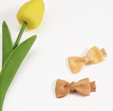 CÉLLOT Baby Hair Clips 50PCS Baby Girls Fully Lined Baby Bows Hair Pins Tiny 2" Hair Bows Alligator Clips for Baby Girls Infants Toddlers in Pairs - Image 7