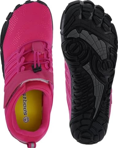 Joomra Women's Gym Barefoot Shoes Girls Size 5.5-6 Zero Drop Minimalist Walking Tennis Sneakers Workout Yoga Jogging Exercise Footwear Red 36 - Image 6