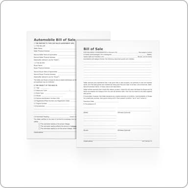 Adams Bill of Sale Forms Pack, Includes 2 Motor Vehicle and 2 General Bills of Sale, 8.5 x 11 Inches, White (ALFP111) - Image 3