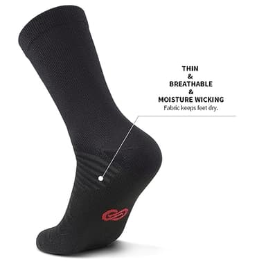 PAPLUS Compression Athletic Crew Socks (6 Pairs) for Men & Women - Image 4