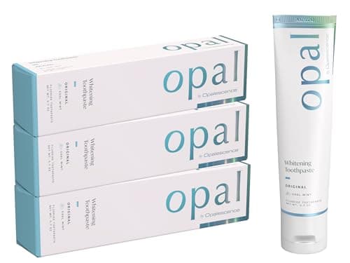 Opalescence Opal Teeth Whitening Toothpaste (Pack of 3) - Cool Mint Original Formula - Oral Care, Gluten-Free - 4.7 Ounce Made by Ultradent -TP-5760-3 - Image 1