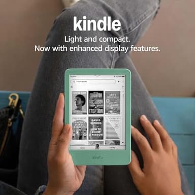 Like-New Amazon Kindle (16 GB) - Lightest and most compact Kindle, with glare-free display, faster page turns, adjustable front light, and long battery life - Matcha - Image 8