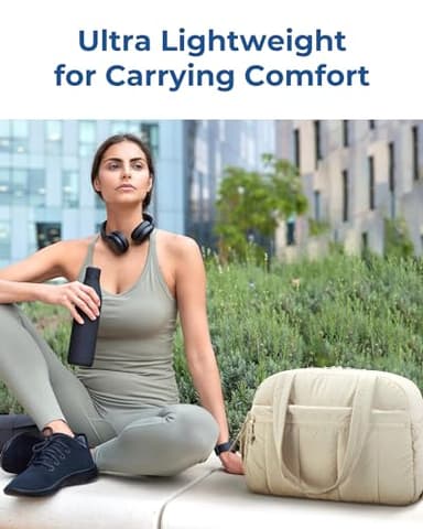 BAGSMART Duffle Bag for Travel, Gym Bag for Women with Wet Pocket, Carry on Weekender Bags for Women, Water Resistant Travel Bag Duffel Bag, Black - Image 8