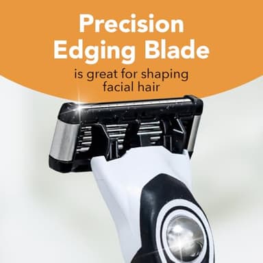 BIC Flex 5 Men's Refillable with 5 Blade Razors, 1 Handle and 7 Cartridges, Straight Razors for Men with Precision Edging, 7-Pack - Image 2