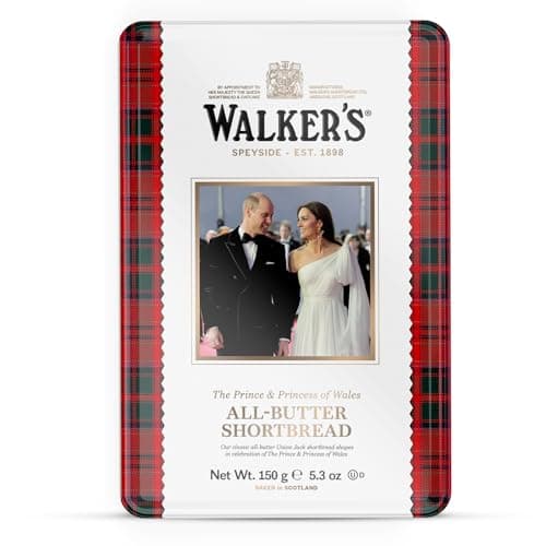 Walker's Shortbread The Prince & Princess of Wales Limited Edition Tin, All-Butter Shortbread Cookies, 5.3 Oz - Image 1