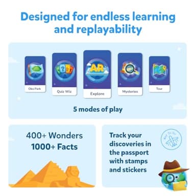 PlayShifu Globe for Children – Orboot Earth: Interactive Kids Globe with 1000+ Facts on Animals, Places & Monuments | Tech-Powered Learning Toy & STEM Gift for Kids Ages 4–10 - Image 6