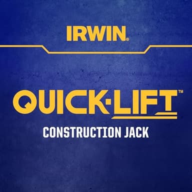 IRWIN Quick-Lift Construction Jack, Hand Lifting Jack Tool, Multifunctional, Lift up to 10" and Lift Capacity 330 lbs (IRHT83100) - Image 11