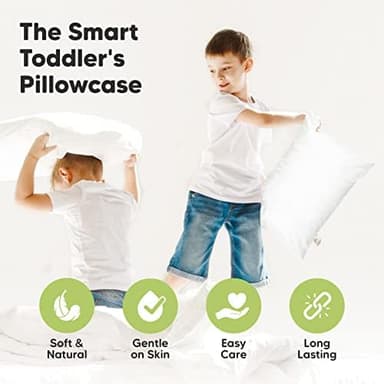 KeaBabies Toddler Pillowcase 13"x18" - Organic Cotton Toddler Pillowcase for Kids, Boys, Girls, Soft & Durable Cotton Cover for Miniature Sleepy Pillows, Cute Colors,Pillow Sold Separately(Soft White - Image 8