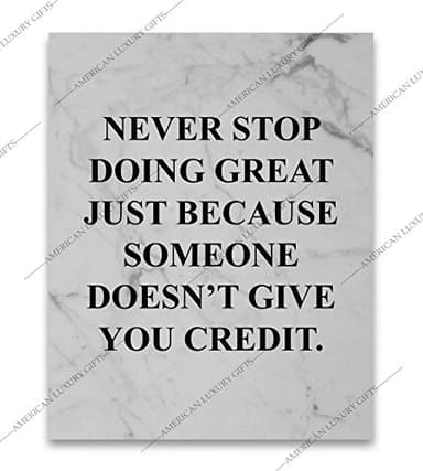 Never Stop Doing Great- Motivational Wall Art Sign, Inspirational Modern Typographic Wall Art Print, Ideal For Homen Decor, Office-Desk Decor. Great Classroom Sign & Motivation gift! Unframed- 8x10 - Image 7
