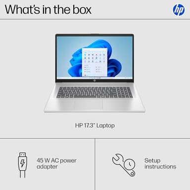 HP 2025 Touchscreen Laptop, 17.3" HD+ 250nit, AMD Ryzen 5 7430U(Up to 4.3 GHz), Radeon Graphics, 32 GB RAM, 1 TB SSD, Copilot-Ai Chat, Wi-Fi6, Long Battery Life, AI Noise, Windows11 Pro, w/Accessories - Image 7
