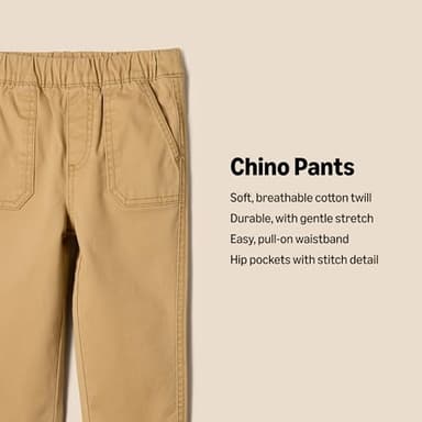 Amazon Essentials x Sofia Grainge Baby Boys' Stretch Chino, Camel, 24 Months - Image 2
