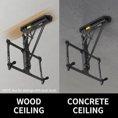 VIVO Electric Ceiling TV Mount for 32 to 70 inch Screens, Large Flip Down Motorized Pitched Roof VESA Mount, Master Pack, Black, MOUNT-E-FD70 - Image 8