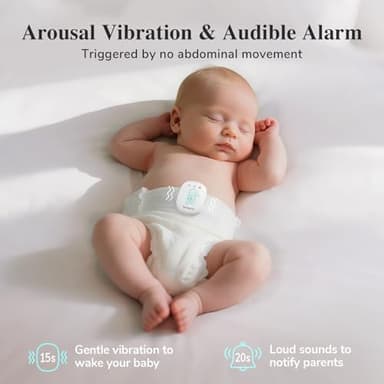 Sense-U Pro Baby Monitor – Breathing Movement, Rollover & Overheating Trackers for Better Sleep, Simple Clip-On Smart Sleep Monitor with Arousal Vibration, Audible Alerts & Sleep Analysis - Image 3