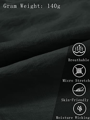 MoFiz Women Cargo Pants with Pockets Lightweight Outdoor Summer Travel Casual Hiking Pants Running Joggers Sweatpants Elastic Waist Dark Grey 2XL - Image 4