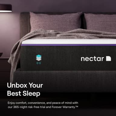 Nectar Premier King Mattress 13" - Medium Firm Gel Memory Foam Mattress - 5 Layers of Comfort - Dual Action Cooling Tech - 365-Night Trial - Forever Warranty,White - Image 6