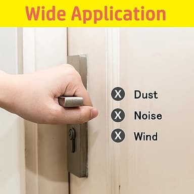 GOKINDOR 39.4 Feet Weather Stripping Door Seal Strip Window and Soundproofing Self-Adhesive Backing D-Shape Weather Stripping for Door Frame Window Large Gap (Black) - Image 6